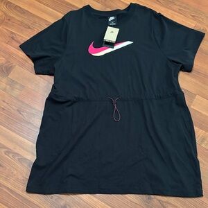 Nike Black Dress with Pink Swoosh